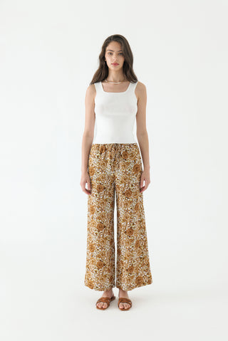 Rosalia Linen Straight Leg Pants