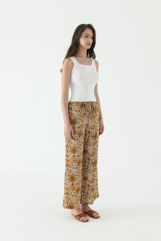 Rosalia Linen Straight Leg Pants