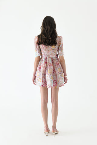 Aurora Silk Belt Mini Dress