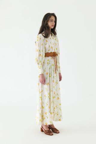 Juliet Collar Maxi Shirt Dress