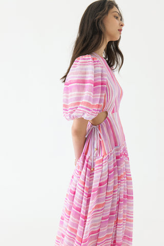 Kamil Puff Sleeve Midi Dress