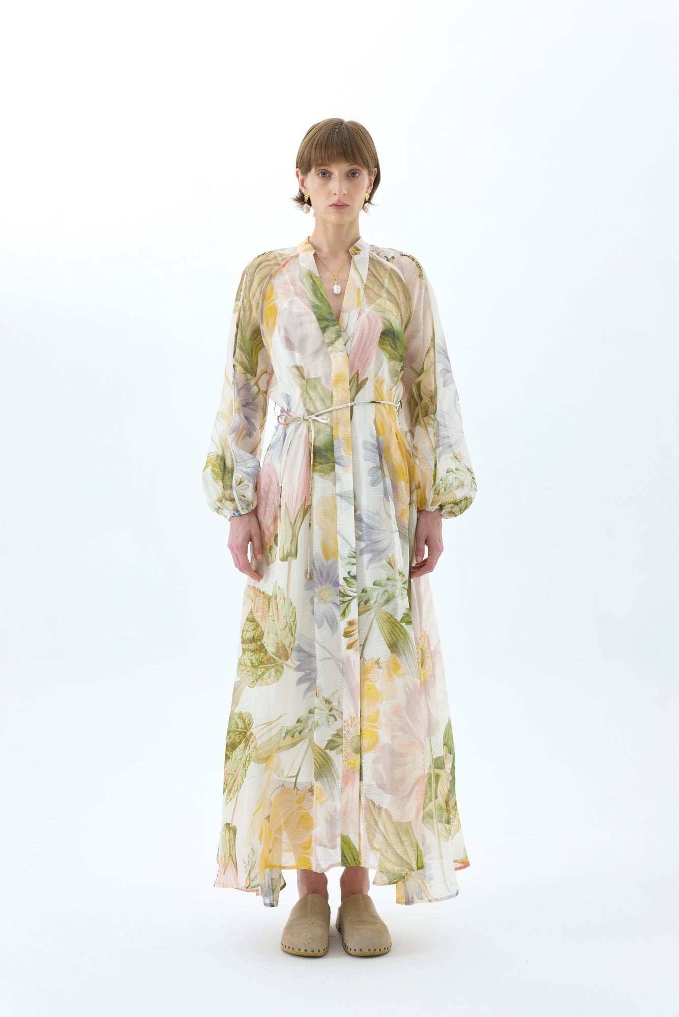 ULLA SILK MAXI SHIRT DRESS ULLA SILK MAXI SHIRT DRESS