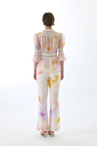 JOSEPHINE SILK PEPLUM BLOUSE