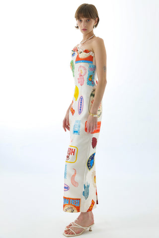 FLORENCE STRAPLESS MAXI DRESS CREAM