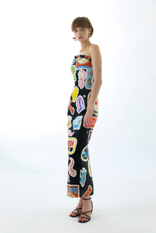 FLORENCE STRAPLESS MAXI DRESS BLACK