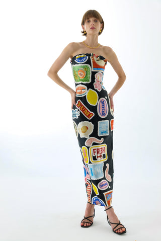 FLORENCE STRAPLESS MAXI DRESS BLACK