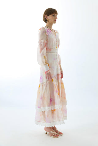 JOSEPHINE SILK LONG SLEEVE GOWN