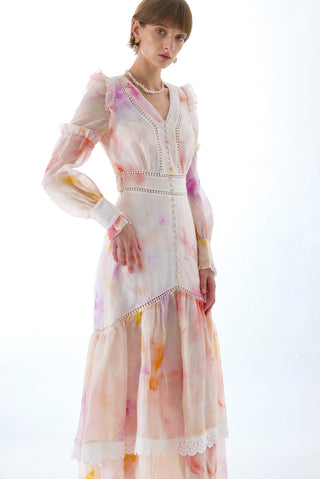 JOSEPHINE SILK LONG SLEEVE GOWN