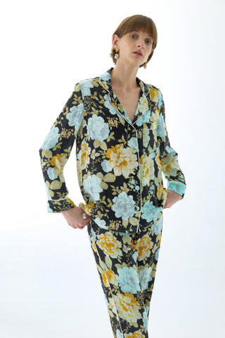 CHARCOAL BLOSSOM PYJAMA SET