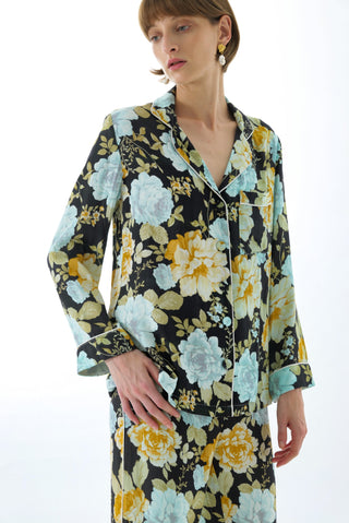CHARCOAL BLOSSOM PYJAMA SET