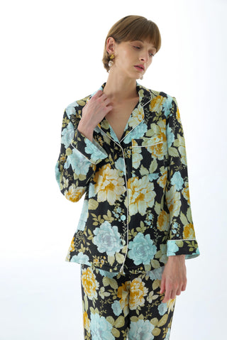CHARCOAL BLOSSOM PYJAMA SET