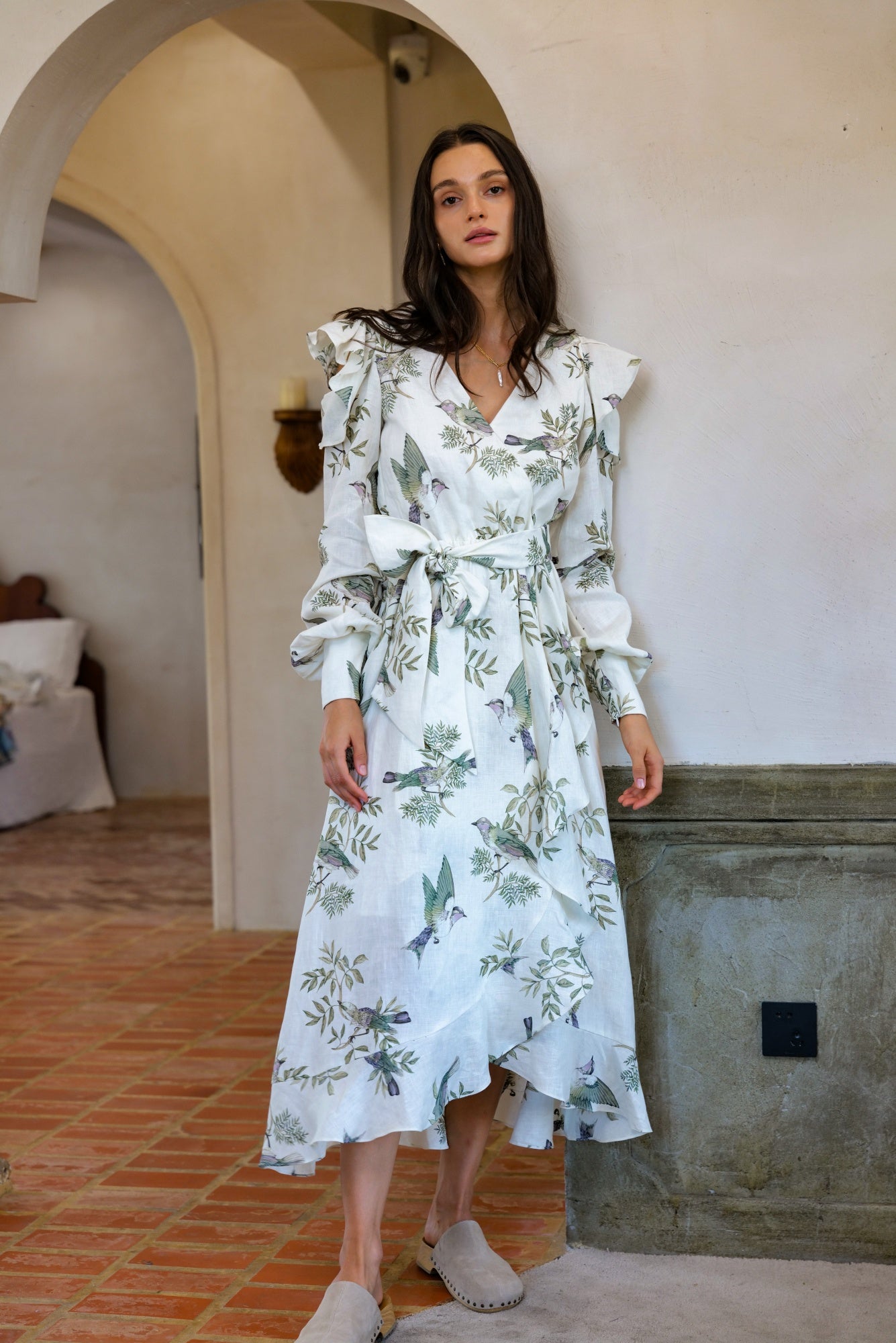 maeve linen dress Anthropologie Maeve Linen Patchwork Dress Womens Size Large