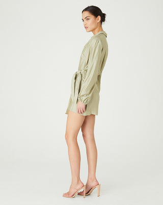 Darby Tie Front Shirt Dress